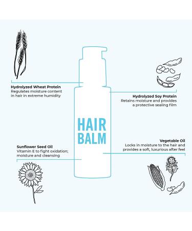 Hairstory Leave In Conditioning Balm for Curly Hair - 4oz Bottle | Frizz Control, Hydration, and Breakage Protection | Natural Ingredients, Sulfate-Free - Buy Online on GoSupps.com