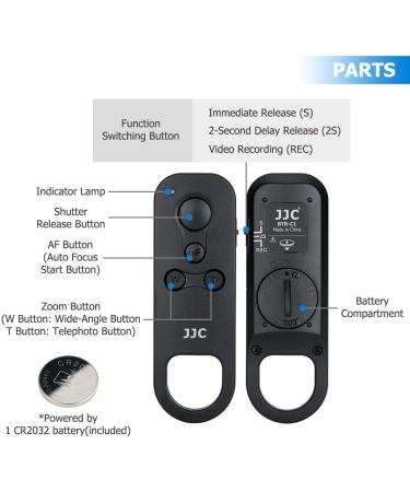 JJC Bluetooth Wireless Remote Shutter for Canon EOS R/RP/M50/M6 G7X III/G5X II Camera - Buy Online on GoSupps.com