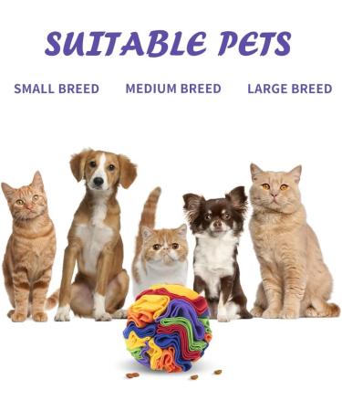Interactive Snuffle Mat for Dogs - Dog Toy Ball Puzzle Feeding Foraging Mat - Stress Relief & Training for Small to Medium Pets 15cm - Buy Online on GoSupps.com