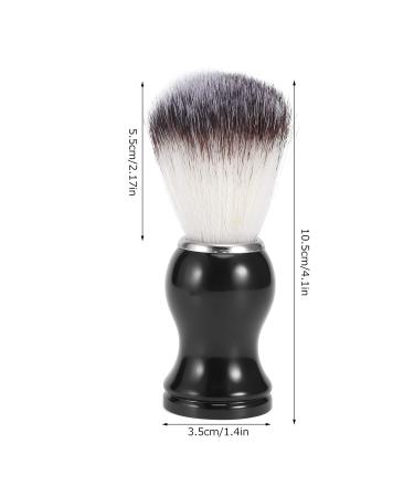 Portable Men's Shaving Brush Set - 2 Synthetic Nylon Brushes for Beard Care & Facial Cleaning - Buy Online on GoSupps.com