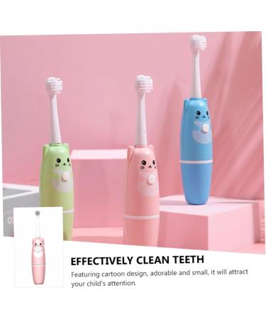 Buy FRCOLOR 3 Pcs Electric Toothbrush Set for Kids & Babies - Pink Travel Care Brushes | International Shipping Available - Buy Online on GoSupps.com