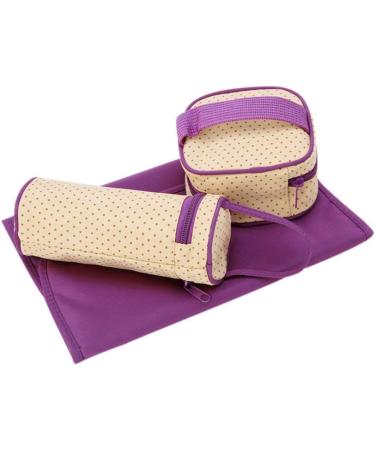 Halovie Multifunction Diaper Backpack - Adjustable Shoulder Bag with Large Capacity & Baby Bottle Holder - Violet - Buy Online on GoSupps.com
