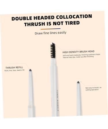 DRESSOOS 2pcs Brown Eyebrow Pencil Brow Pencil Abs (shell) Eyebrow Pencil with Brush Eyebrow Pen - Buy Online on GoSupps.com