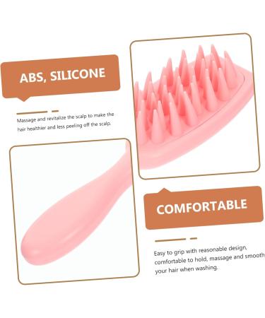 Cool Hiya Scalp Brush - Pot Scrubber for Hair Washing & Head Massage | Style & Cleanse with ABS Hair Scalp Washer (Pink) - Buy Online on GoSupps.com