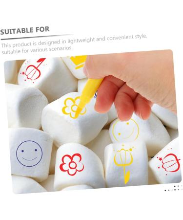 CIYODO 6pcs Biscuits Cake Boxes Decor Cake Coloring Markers Edible Cake Pens Dual Tip Markers Plastic - Buy Online on GoSupps.com