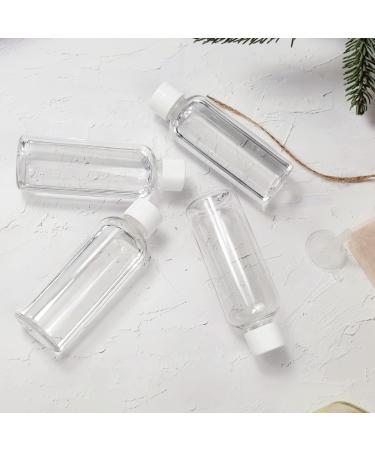 Set of 4 Travel Bottles 100ml - Leak-Proof Empty Plastic Containers for Toiletries Shampoo & Conditioner | Perfect for Traveling - Buy Online on GoSupps.com