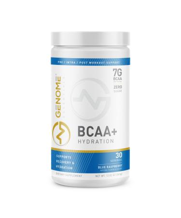 BCAA Powder + HYDRATION Electrolyte Formula | 7G BCAA, 2.5G Electrolytes per Serving | Muscle Recovery & Support | Non-GMO, Gluten Free, Keto Friendly, Zero Sugar | Natural Flavor | 30 Servings