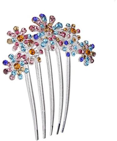 Angoily Hair Accessories Tiara Bridal Hair Comb Purple Women Hair Clip Women Hair Comb Flower Hair Comb Wedding Luxurious - Buy Online on GoSupps.com