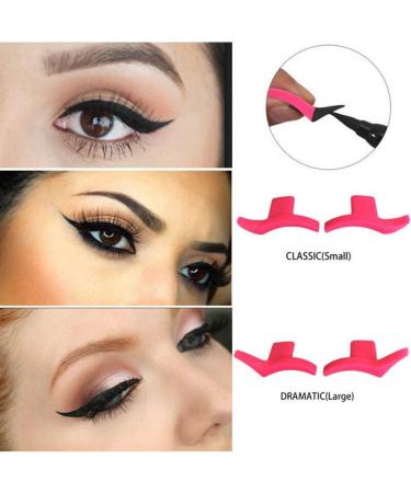 Silicone Winged Eyeliner Stamp - 4-Piece Lazy Eyeshadow Applicator Set | Perfect Winged Eyeliner & Makeup Template for Effortless Beauty - Buy Online on GoSupps.com