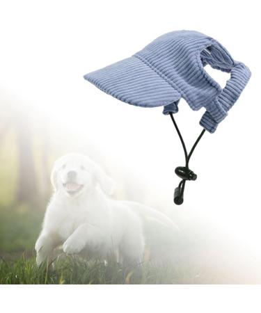 Shop Predolo Pet Sports Hat - Fashionable Dog Solar Hat with Ear Holes for Sun Protection | Blue L - Perfect Baseball Cap for Small Dogs - Buy Online on GoSupps.com