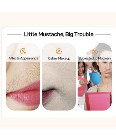 Facial Hair Removal Cream Soft Lip Depilator Balm Moisturizing Painless Epilator for Sensitive Skin Face Upper Lip Chin Neck - Buy Online on GoSupps.com