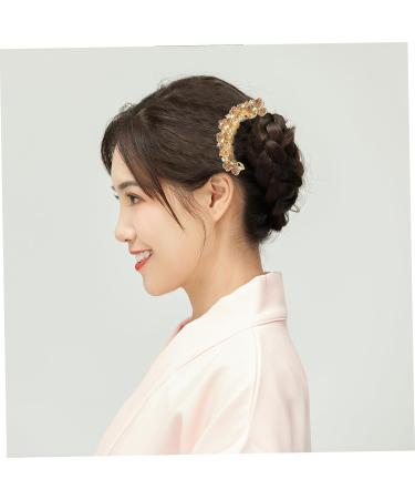 MAGICLULU hair accessories wedding alloy Korean version spring wedding hair clips for brides top clip diamond bride Diamond hairpin hair side combs large comb hair clip decor - Buy Online on GoSupps.com