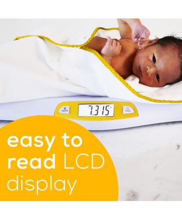 Beurer BY80 Digital Baby Scale - Infant & Pet Scale, Weighs up to 44 lbs, Holds Weight in Pounds, Ounces & Kilograms - Buy Online on GoSupps.com