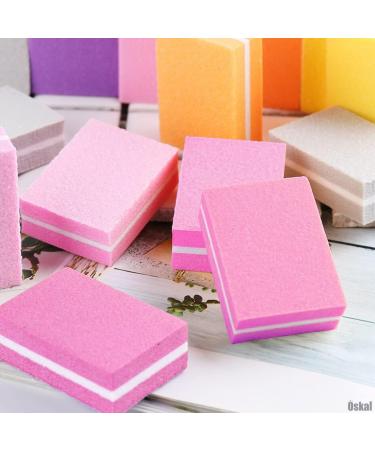 100Pcs Professional Nail Buffer Block Set - 180 Grit Buffing Blocks for Natural and Acrylic Nails - Nail Art Tools and Sandpaper File - Buy Online on GoSupps.com