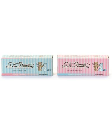 Dr. Bauer's First Love Sweet Berries Dentifrice pour b b avec fluor et 1 dentifrice sans fluorure (2 x 50 ml) Lot de deux vari t s 100 ml (Lot de 1) - Buy Online on GoSupps.com