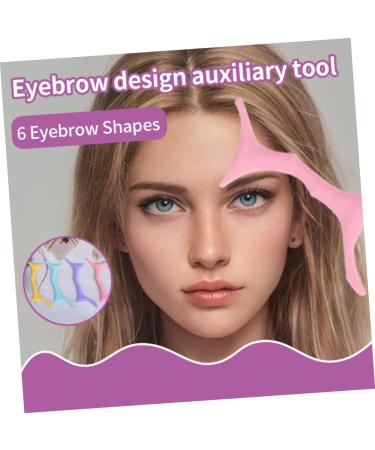 Housoutil Silicone Molds Silicone Makeup Stencil Brow Shaping Template Beauty Tools Eye Protection Miss 17.3x5.9cm Pink - Buy Online on GoSupps.com