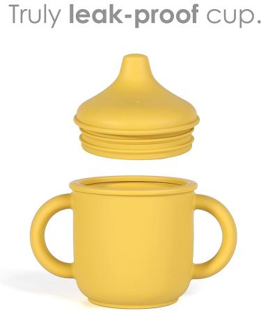 Silicone Baby Feeding Set - Spill-proof Cup, Suction Plate, Divided Plate, Sippy Cup - Gray - for Baby & Toddlers - Buy Online on GoSupps.com