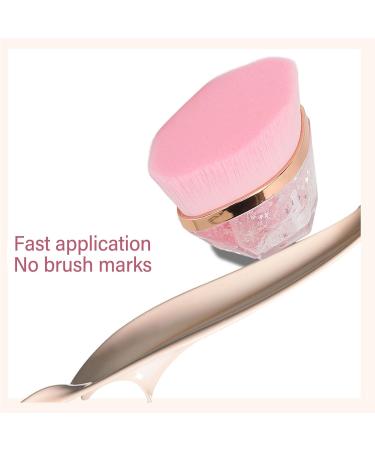 Makeup Brush Elastic Flowing Quicksand Handle 2 Pieces Soft Makeup Brush Portable for Beauty Salon - Buy Online on GoSupps.com