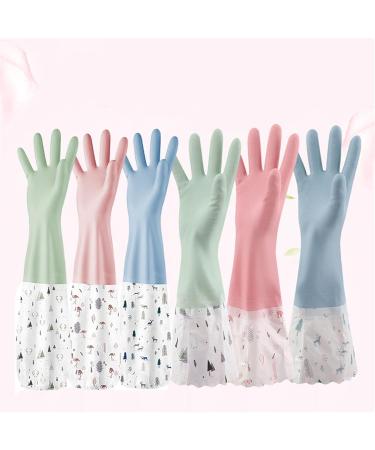 Dishwashing Gloves Dishwashing Gloves Warm Plush Rubber Waterproof Kitchen Dishes Household Gloves Washing Bowls Gloves Tools - Buy Online on GoSupps.com