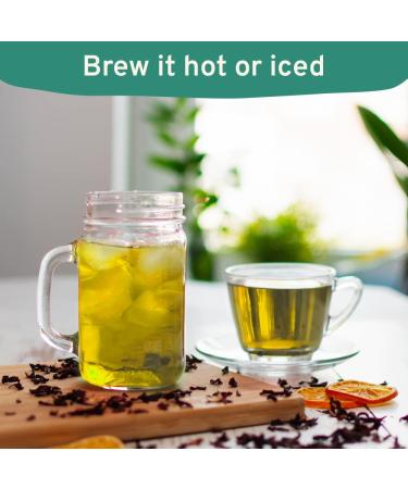 HANDPICK Lemon Ginger Tea Bags (100 Count) - 100% Pure Ingredients for Hot or Cold Brew - Lemongrass Licorice Lemon Ginger Blend - Round Herbal Tea Bags - Buy Online on GoSupps.com
