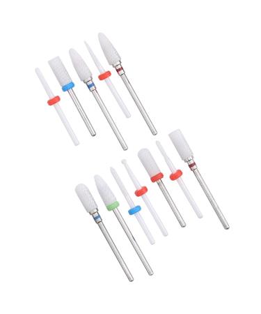 Milling Cutter Files Ceramic Drill Bit Shank Milling Cutter Metal Polishing Tool Manicure Store for Beauty Salon - Buy Online on GoSupps.com