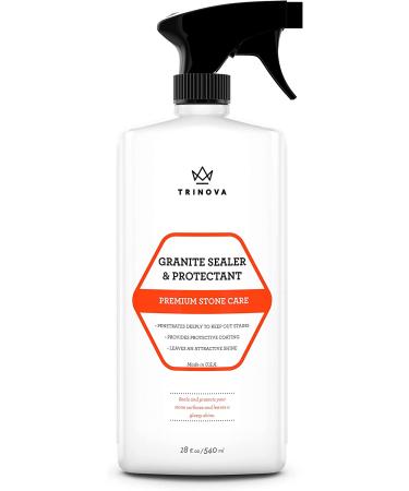 TriNova Granite Sealer & Protector - Best Stone Polish for Marble & Tile - 18 OZ - Buy Online on GoSupps.com