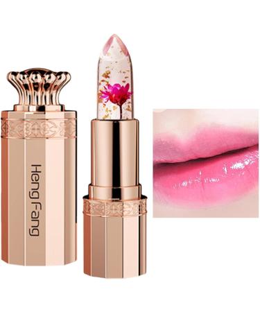  Bavokon Colored lipstick | Nourishing temperature-changing lip balm | Moisturizing lip gloss with gold leaf flower - Warm and party-friendly jelly lip stick Bavokon - Buy Online on GoSupps.com