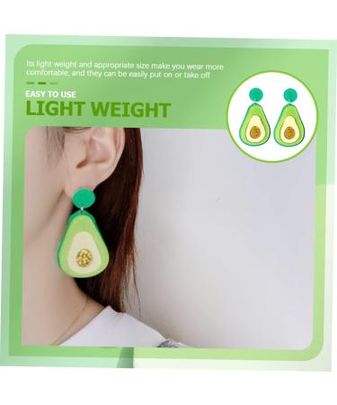 GOOHOCHY 1 Pair Avocado Earrings Avocado Gifts Avocados Fresh Earrings for Women Trendy Avacado Sushi Go Crystal Dangle Earrings Pendant Earrings Sequins Acrylic - Buy Online on GoSupps.com