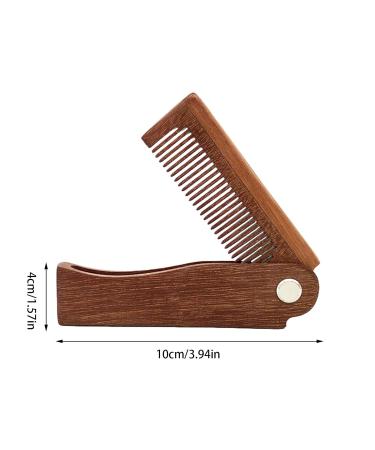 Bart Comb - Antistatic Beard Comb for Men | Portable Collapsible Wooden Pocket Comb - Buy Online on GoSupps.com