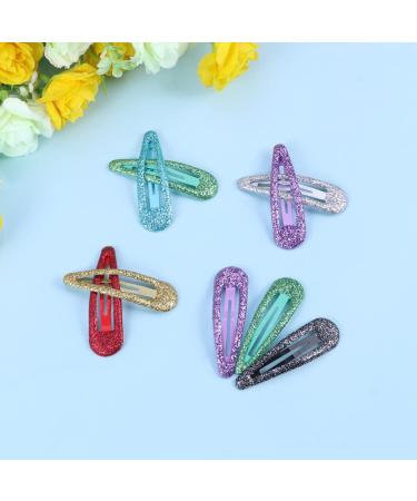 Frcolor 50 Pieces Glitter Snap Hair Clips for Girls & Toddlers - Mixed Colors | High-Quality International Shipping - Buy Online on GoSupps.com