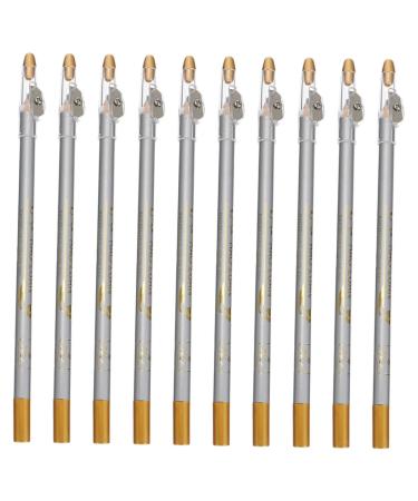 POPETPOP 10pcs Pencil Sharpener Eyebrow Pencil Lip Liner Eye Silkworm Brighten Pencil Eye Liner Cosmetic