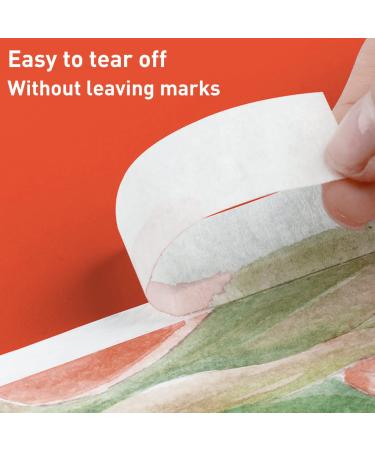 Fantasyon White Art Tape - Removable Masking Tape for Artists & Framing - 164FT Long - 1/2 Inch Width - Buy Online on GoSupps.com
