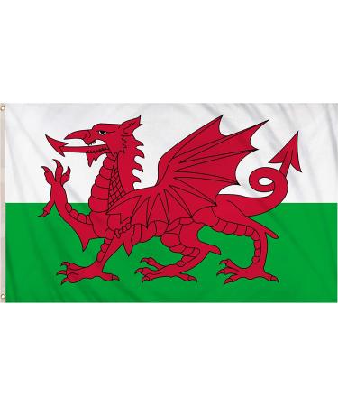 Shachi Great Wales flag Welsh dragon Cymru national flag polyester tissue brass s for FIFA World Cup football rugby sport 3ft x 2ft