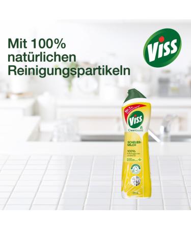 VISS Scheuermilch Citrus 100% Natural Powerful Cleaning Agent | Effective Against Grease & Dirt | 500ml (1 Pack) - International Shipping Available - Buy Online on GoSupps.com