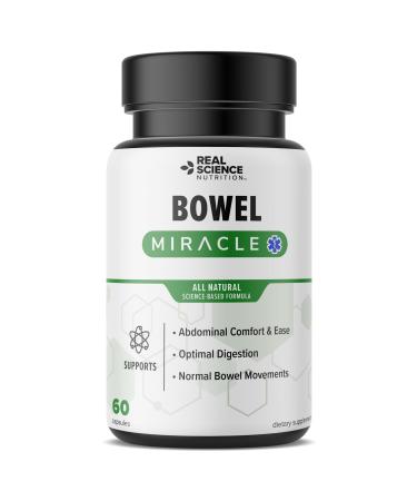 Real Science Nutrition Offers Bowel Miracle: Natural Solution for Gut Health Abdominal Discomfort Lower Bowel Formula Aiding IBS and Chronic Bloating