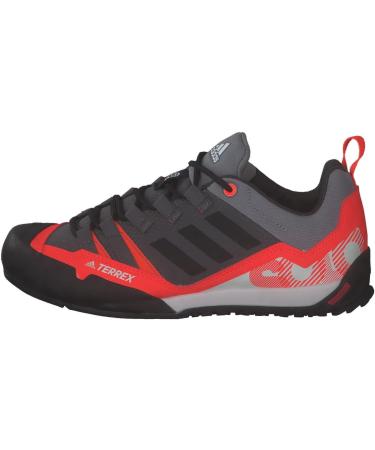 adidas Unisex Terrex Swift Solo Approach Sneakers - Grey Five/Core Black/Solar Red - Size 44 EU | International Shipping Available - Buy Online on GoSupps.com