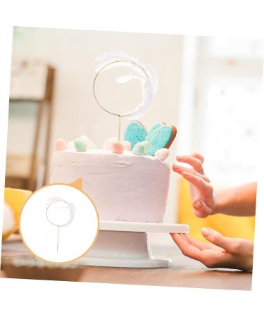 Angoily Cake Picks Cupcake Topper Cake Decoration Cake Pick Party Supplies White Paper Cup Pearl - Buy Online on GoSupps.com