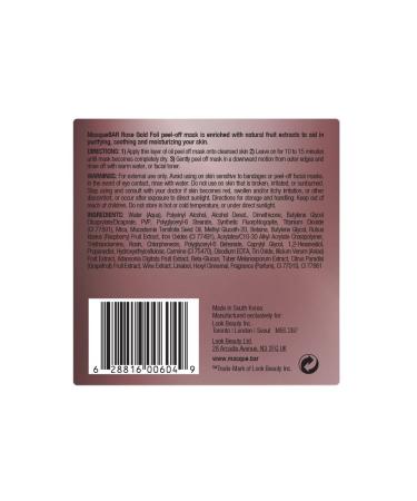 Buy Masque Bar Rose Gold Foil Peel Off Mask - 0.51 oz | International Shipping Available - Buy Online on GoSupps.com