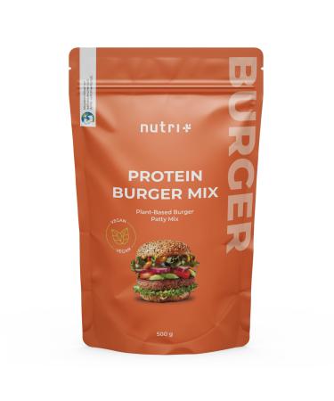 Nutri + vegan protein burger mix - vegan meat substitute without soy - with pea protein - Plant -based burger patties - meat alternative gluten -free - also for meatballs