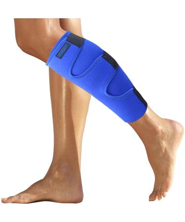 Calf Brace for Torn Calf Muscle and Shin Splint Relief - Calf Compression Sleeve for Strain, Tear, Lower Leg Injury - Runners Neoprene Splints Wrap for Men and Women - Buy Online on GoSupps.com