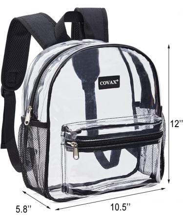Covax Clear Stadium Approved Transparent Backpack with Reinforced Straps - Buy Online on GoSupps.com