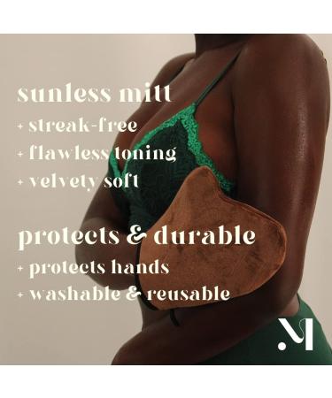 Melanin Luxury Enhancer Mitt | Self Tanning Mitt with Thumb | Streak-Free Applicator - Buy Online on GoSupps.com