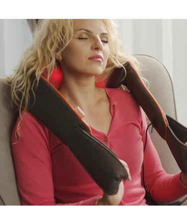 Medivon 3D Shiatsu Neck Massager with Heat - Relief for Neck & Shoulders | Portable Effective & International Shipping - Buy Online on GoSupps.com