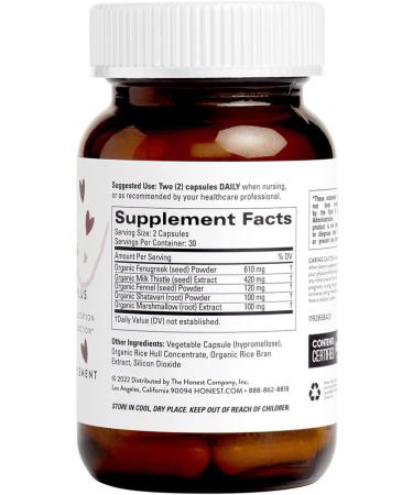 The Honest Company Postnatal Lactation Plus Supplements - Love The Tatas (60 ct.) - Buy Online on GoSupps.com