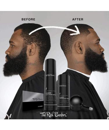 The Rich Barber NHance Hair Building Fibers Set - 4-in-1 Hold Spray Applicator & Style Card Kit (Black) - Buy Online on GoSupps.com