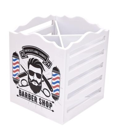 Generic Storage Box Barber Scissor Holder Haircut Scissor Holder Salon Comb Organizer Hair Brush Organizer Barbershop Scissor Holder Hair Holder Plastic Hairbrush Desktop