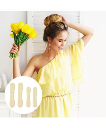 Magic Foam Sponge Hair Bun Maker 4-Pack - Easy Twist Curler Tool for Women & Girls (Beige) - Buy Online on GoSupps.com