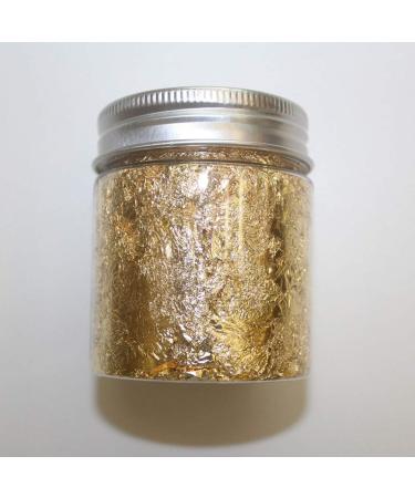 Nuobesty Glitter Powder Leaf - Gold & Silver Flakes for Nail Art Makeup Cakes - 2 Pieces - Buy Online on GoSupps.com