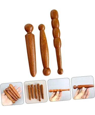 Healeved 3-in-1 Foot Massage Device | Trigger Point Stick & Gua Sha Wooden Tool | Thailand Massage Tools for Back Relief - Buy Online on GoSupps.com