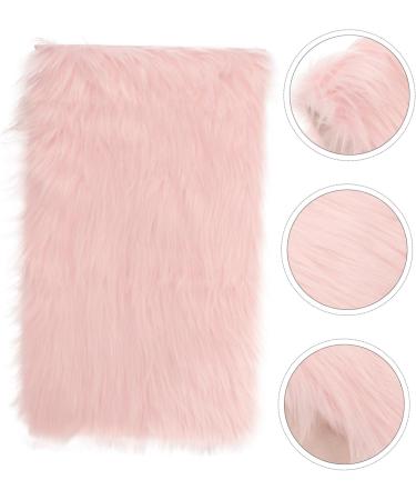 FRCOLOR Fluffy Rug Plush Background Cloth Carpet Rug Jewlery Acrylic Nail Supplies Pink Manicure Small Product Photo Backdrop 51.00X31.00X2.00CM Pink - Buy Online on GoSupps.com